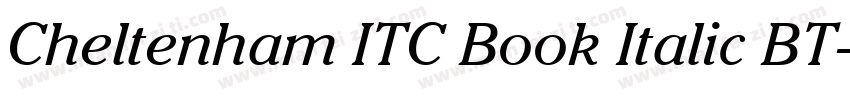 Cheltenham ITC Book Italic BT字体转换